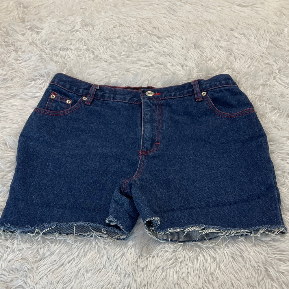 NO EXCUSES SIZE 9/10 Classic Blue Denim Women's CUT OFF Shorts